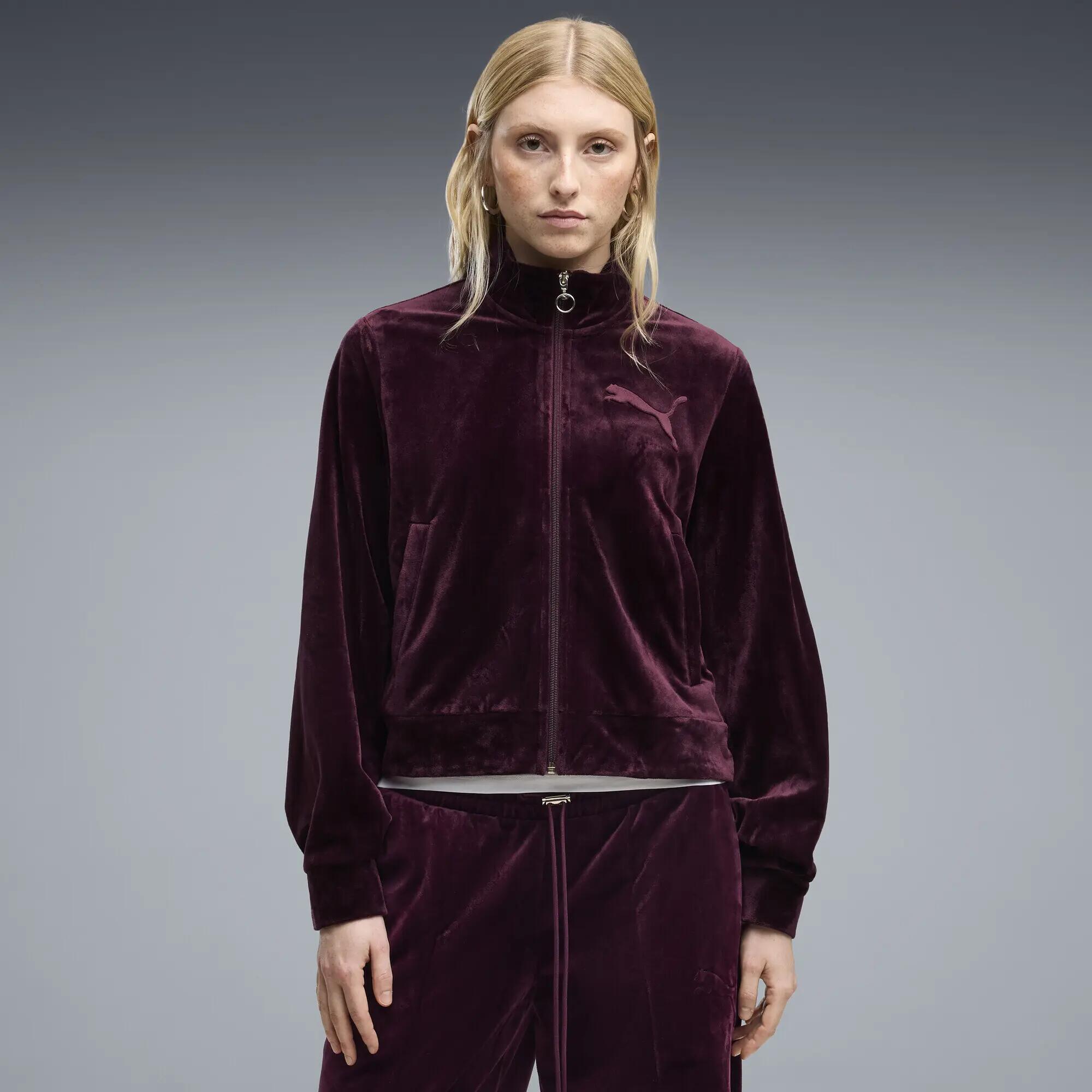 Damska bluza dresowa Essentials Elevated Velour PUMA 2/5