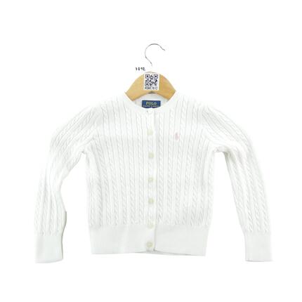Seconde vie - Gilets Fille Cable-Knit Cotton Cardigan - Excellent