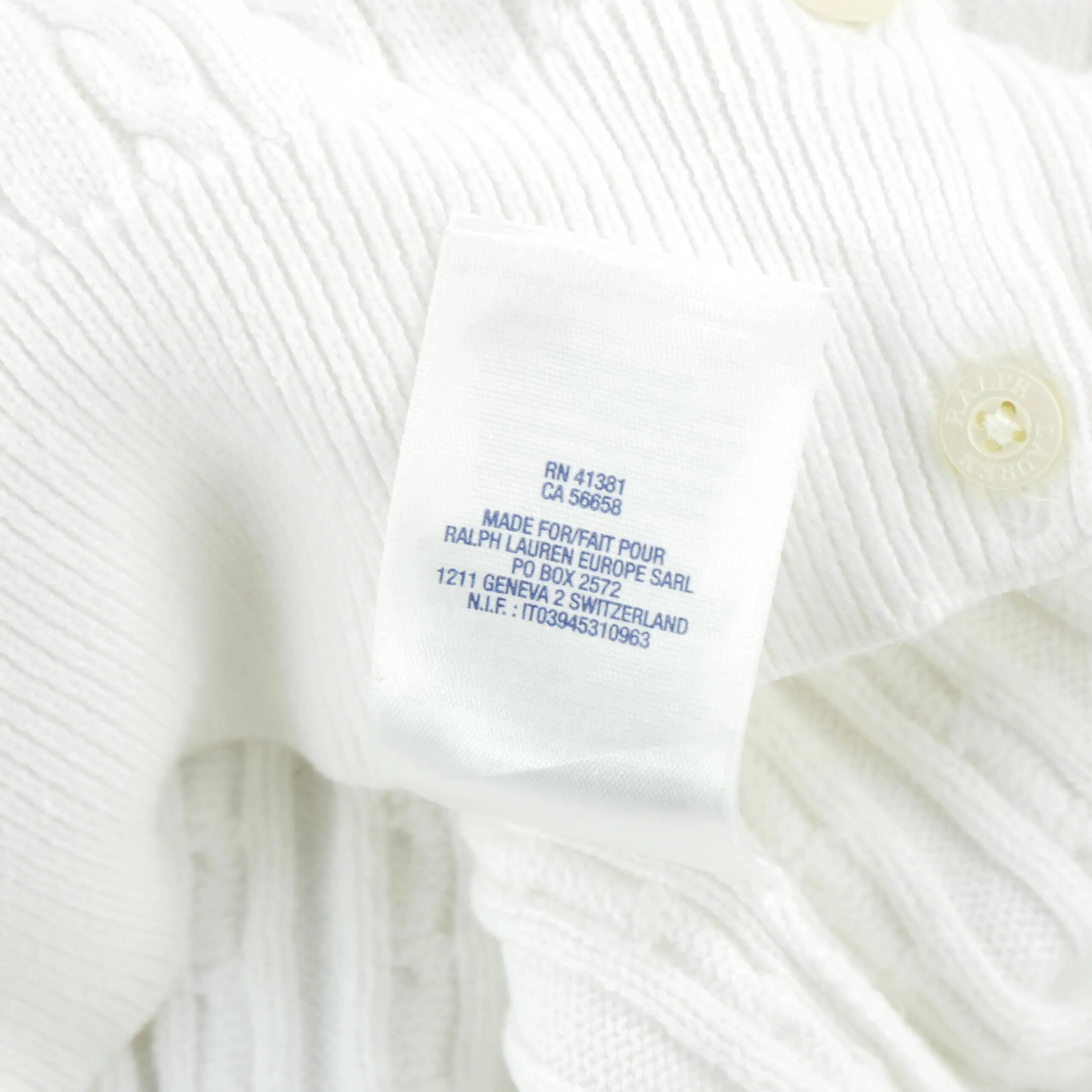 Seconde vie - Gilets Fille Cable-Knit Cotton Cardigan - Excellent 6/7