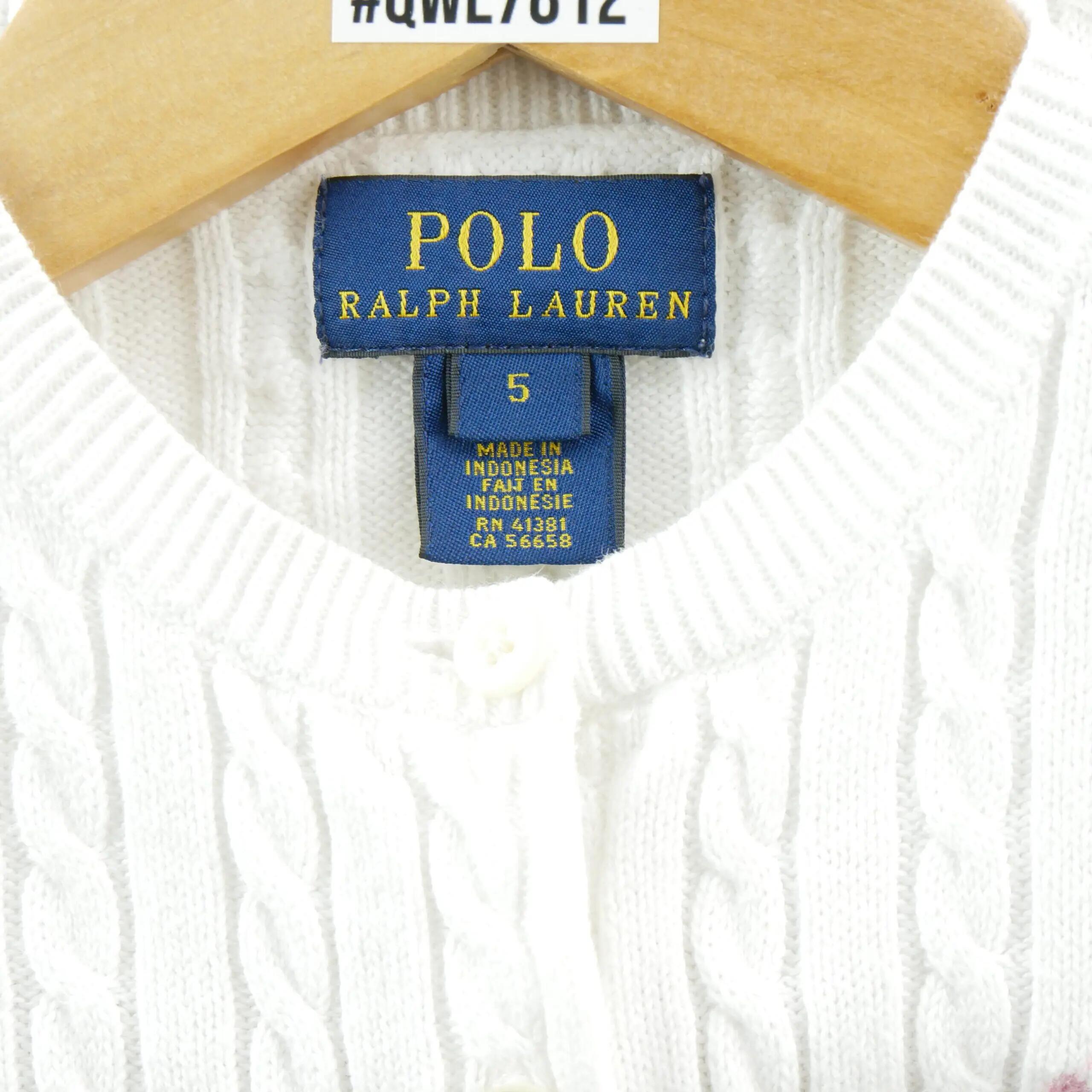 Seconde vie - Gilets Fille Cable-Knit Cotton Cardigan - Excellent 5/7