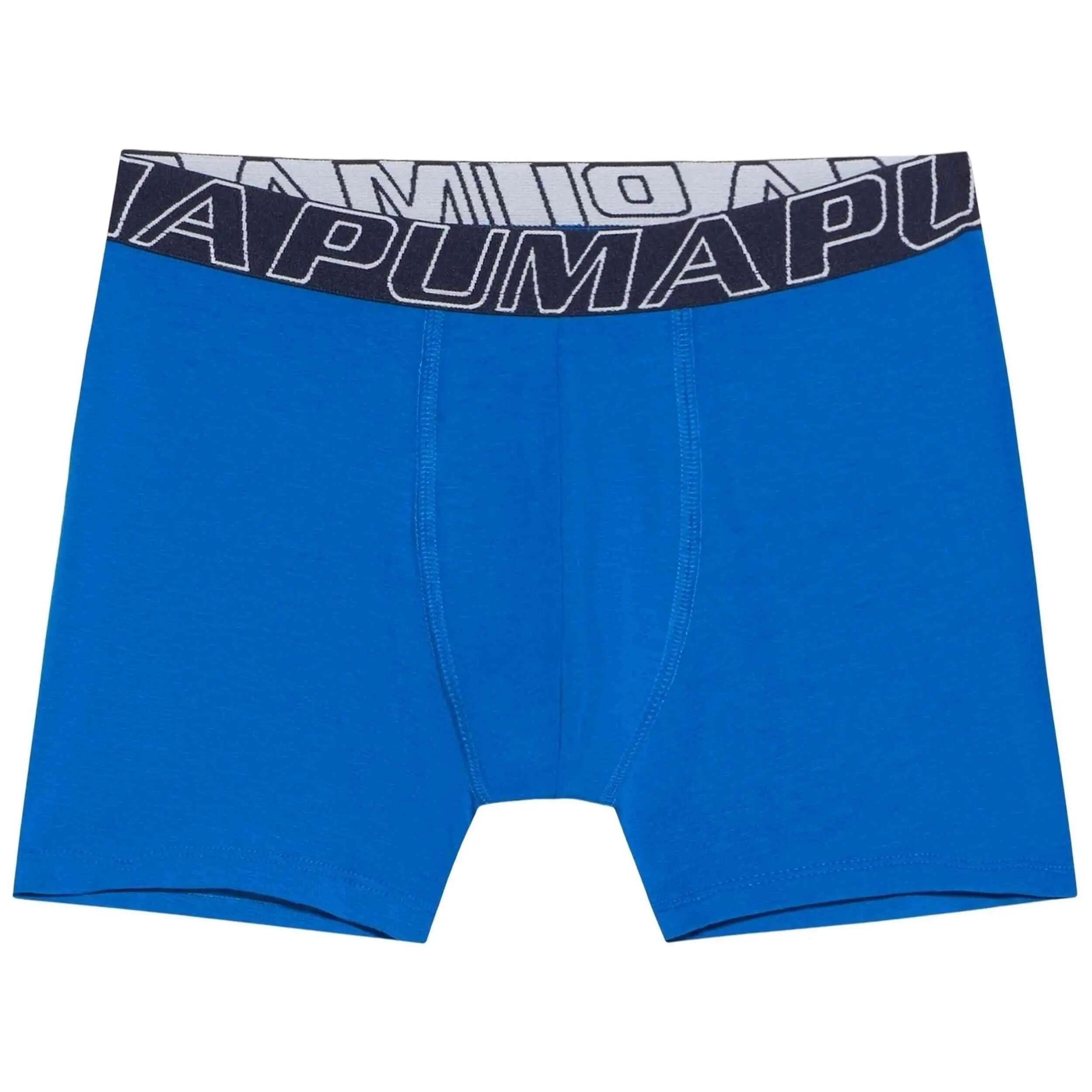 Pack de caleçons Puma modèle SLAUNTED LOGO ELASTIC BOXERS 2 pour unisexe enfants 3/4