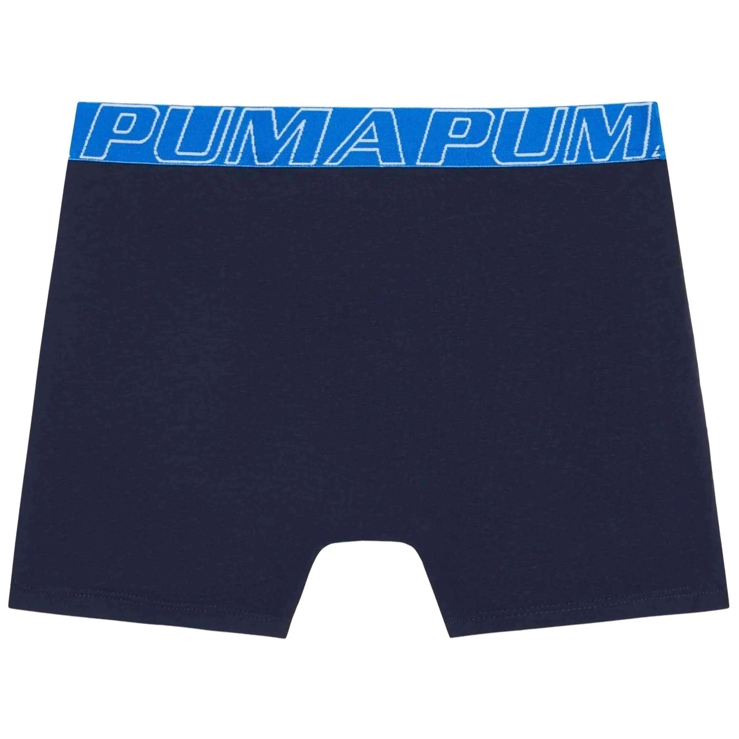 Pack de caleçons Puma modèle SLAUNTED LOGO ELASTIC BOXERS 2 pour unisexe enfants 2/4