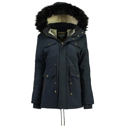 Parka – Bergsteigen – Damen – Lang, mit Kapuze – Marineblau