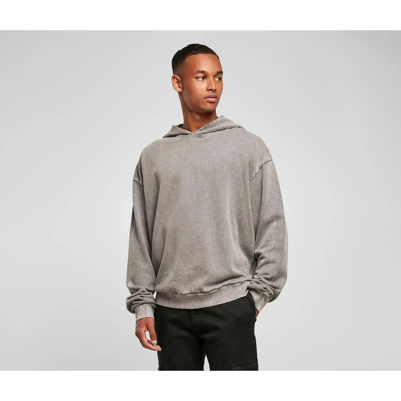 Sweatshirt com capuz desbotado Build Your Brand 5/5