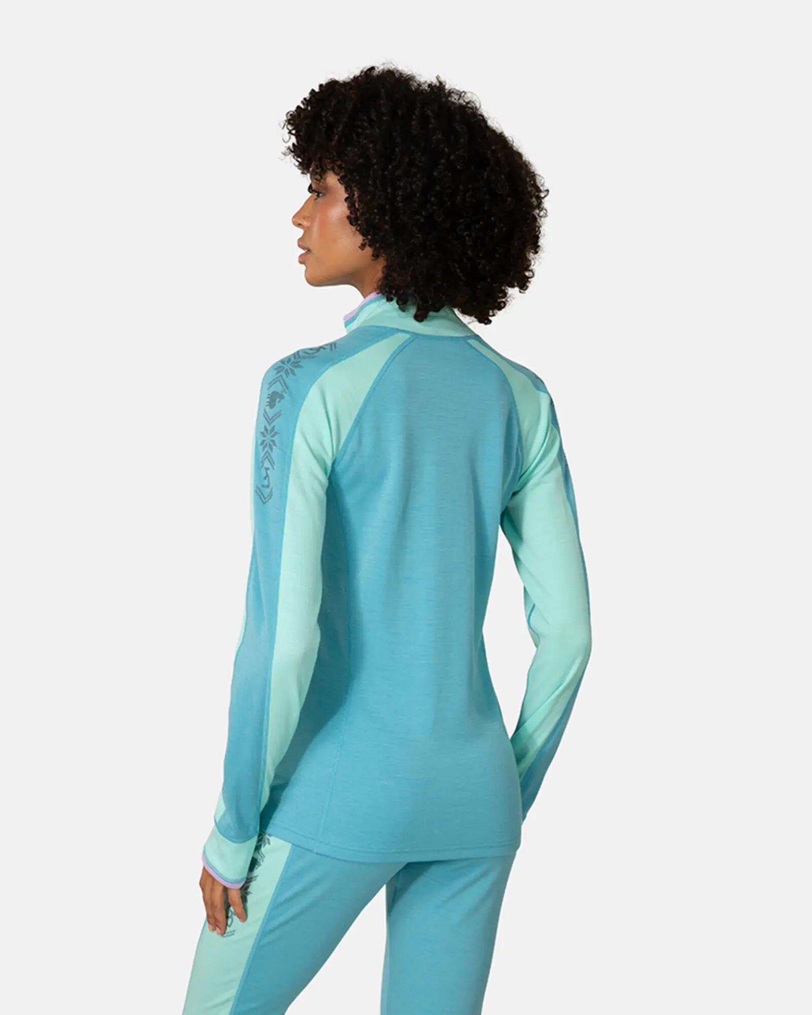Maglia sottile 1/2 zip a maniche lunghe donna Kari Traa Mila 6/7