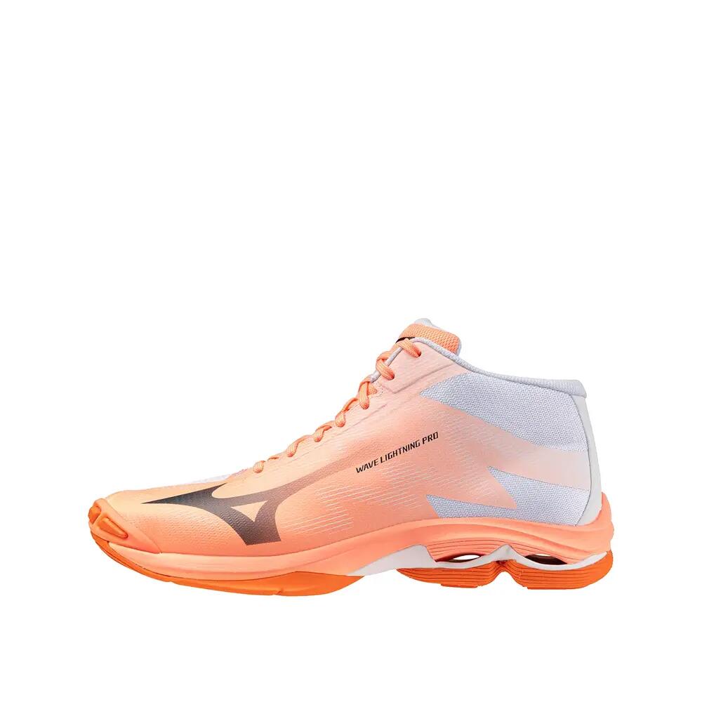 Chaussures de volley Mizuno Wave Lightning Pro MID Orange/Rosa 2/6