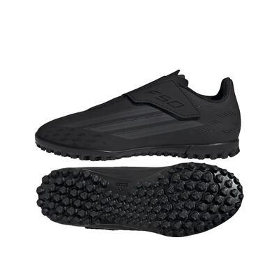 Voetbalschoenen adidas f50 club velcro tf zwart