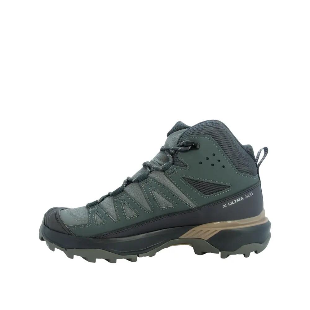 Wanderschuhe Salomon X-ULTRA 360 Mid GORE-TEX Grau/Grün 3/5