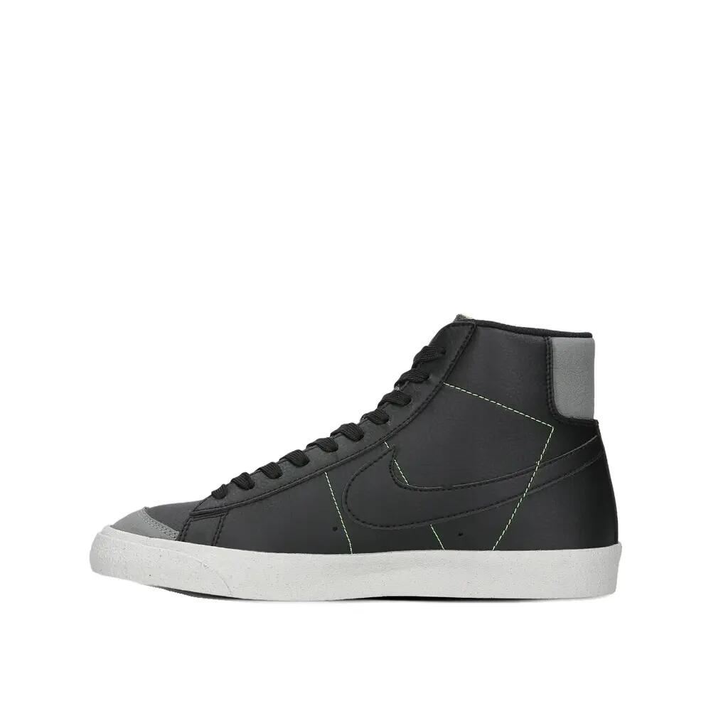 Chaussures Nike Blazer Mid '77 Noir/Gris Fumé/Vert Électrique 2/6