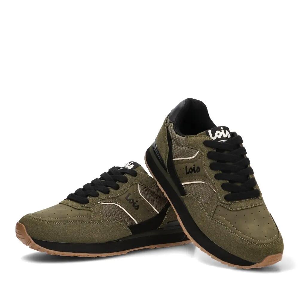 Deportivas Casual Hombre Suela Plana - Modelo 64589 Verde 5/6