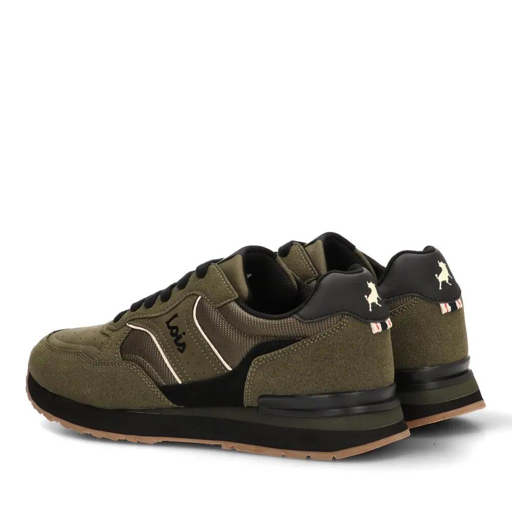 Deportivas Casual Hombre Suela Plana - Modelo 64589 Verde 4/6