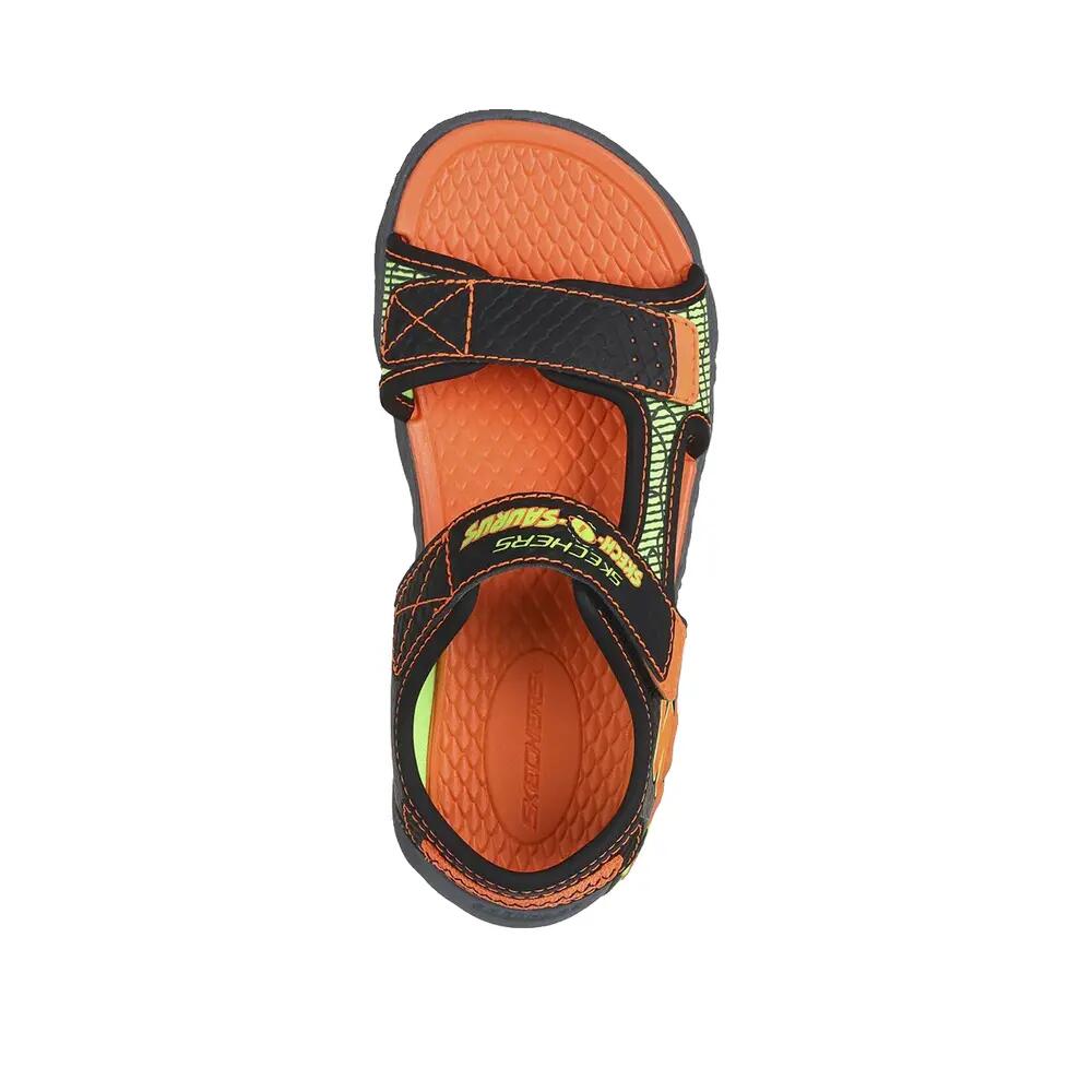 Sandálias Skechers Creature-Splash Preto/Laranja 5/5