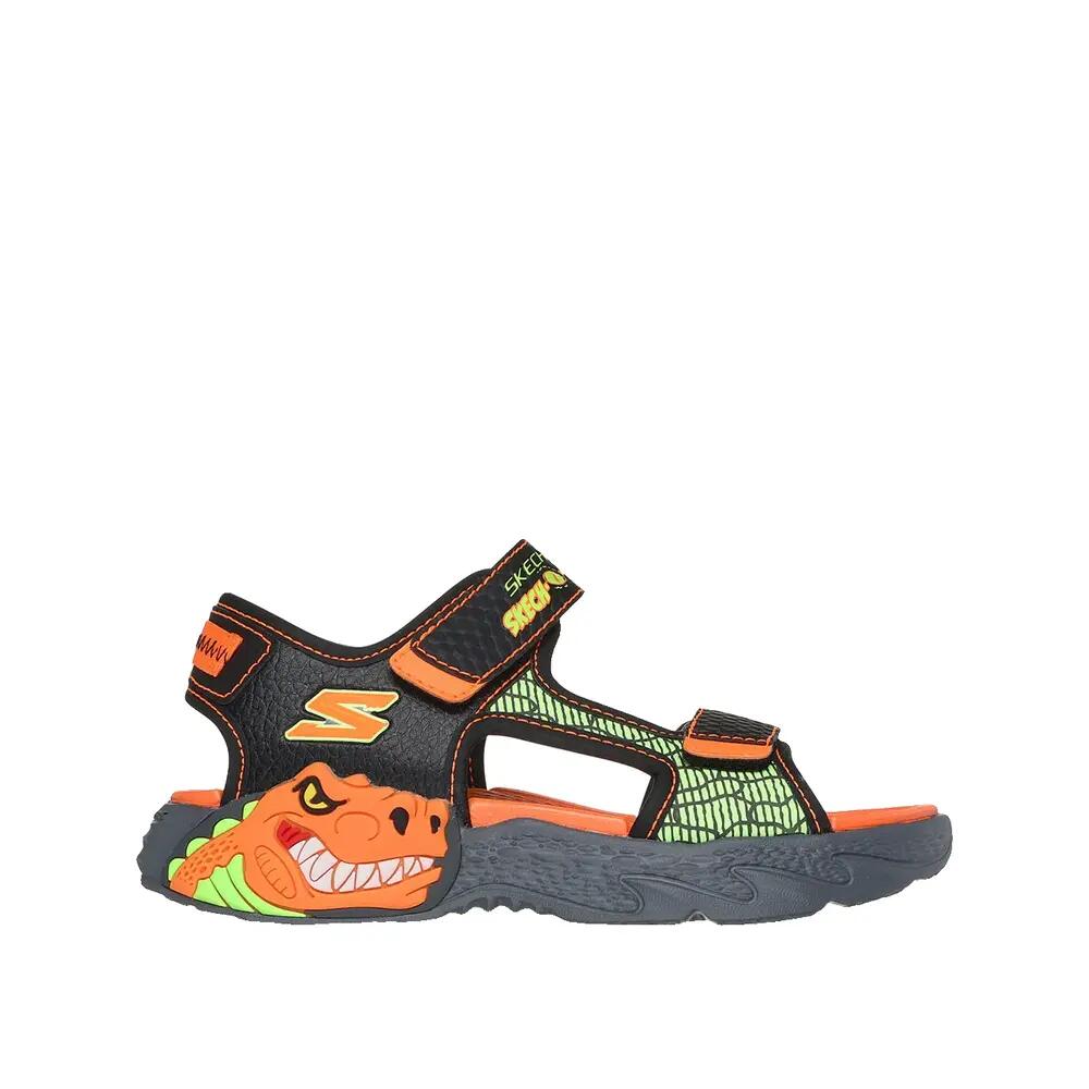 Sandálias Skechers Creature-Splash Preto/Laranja 4/5
