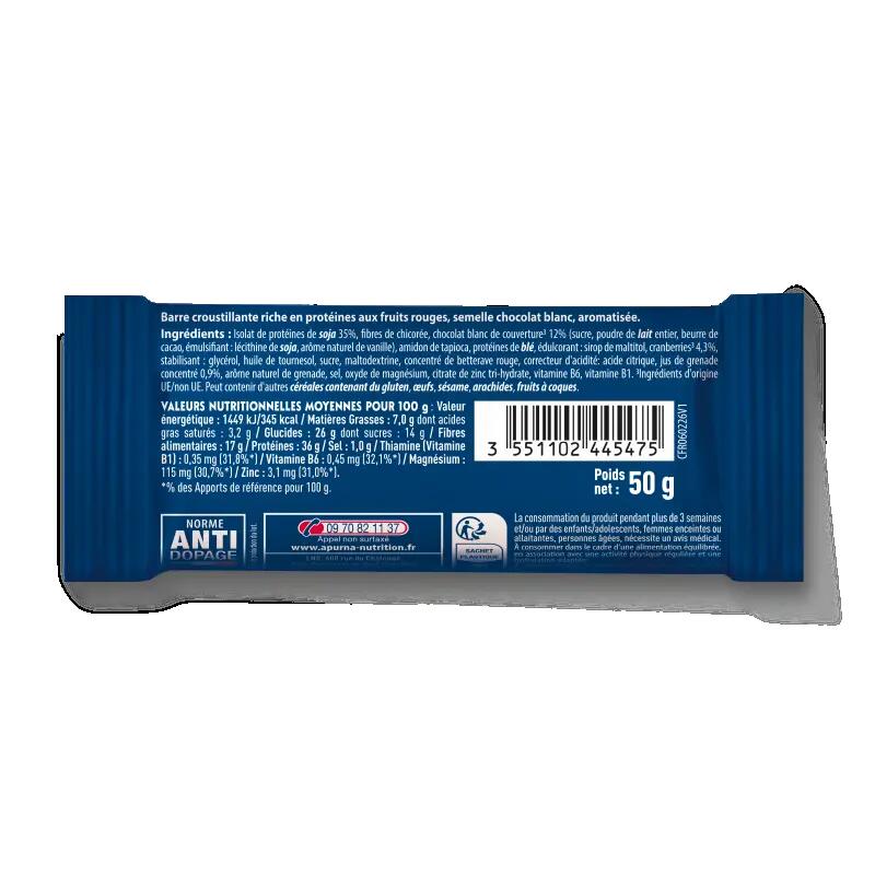 Barre Protéinée Crunchy Fruits Rouges - 50g 2/2