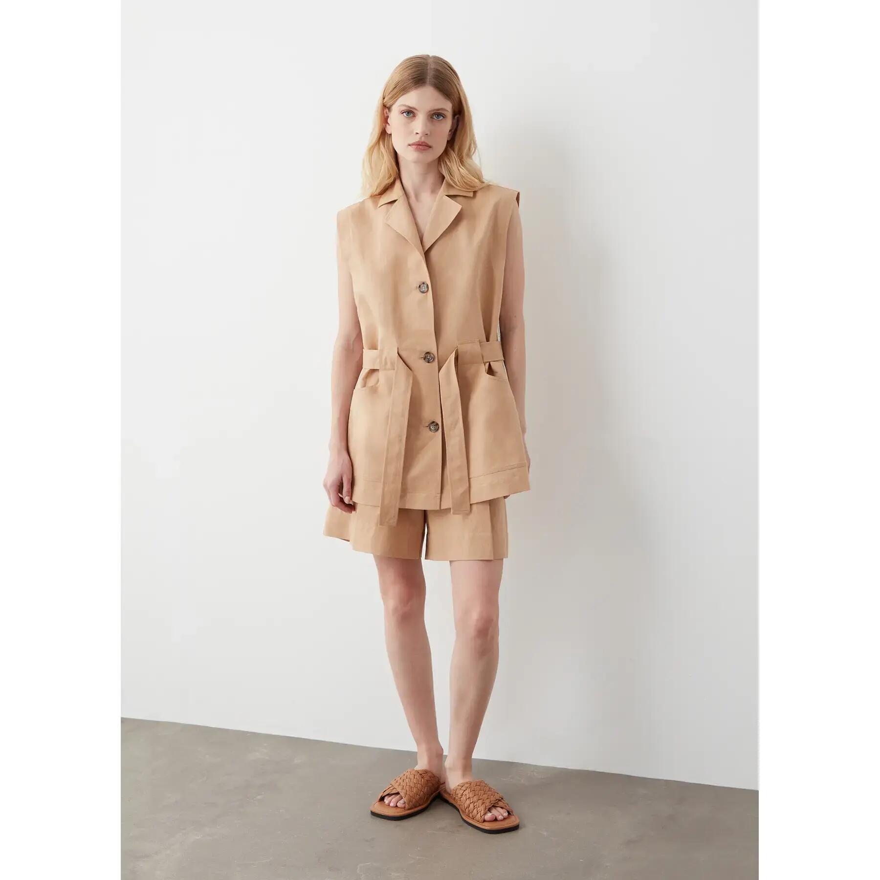 Chemise sans manches en lin femme Colmar 4/5