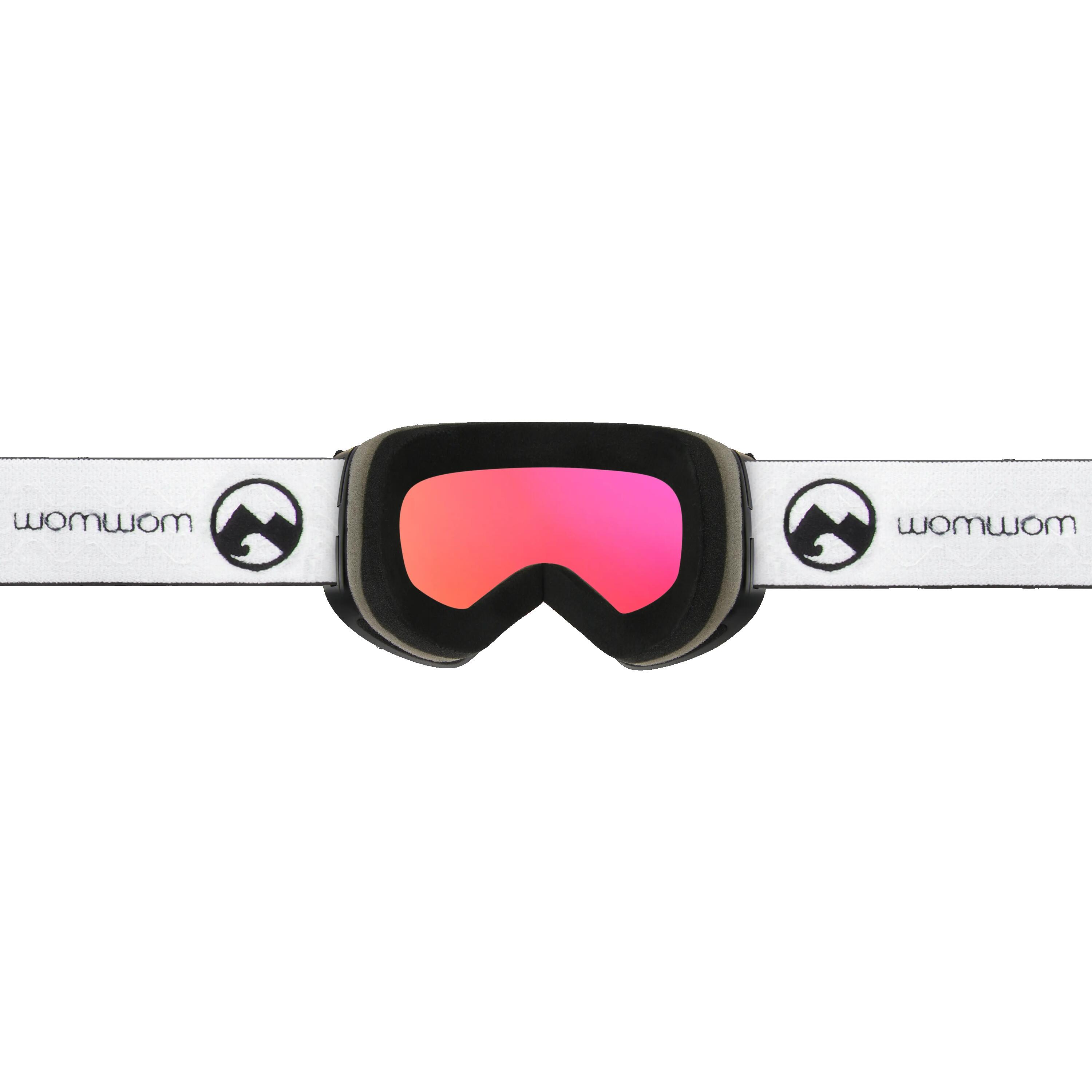Masque de ski unisexe Stealth (Red | Black Strap) 4/4