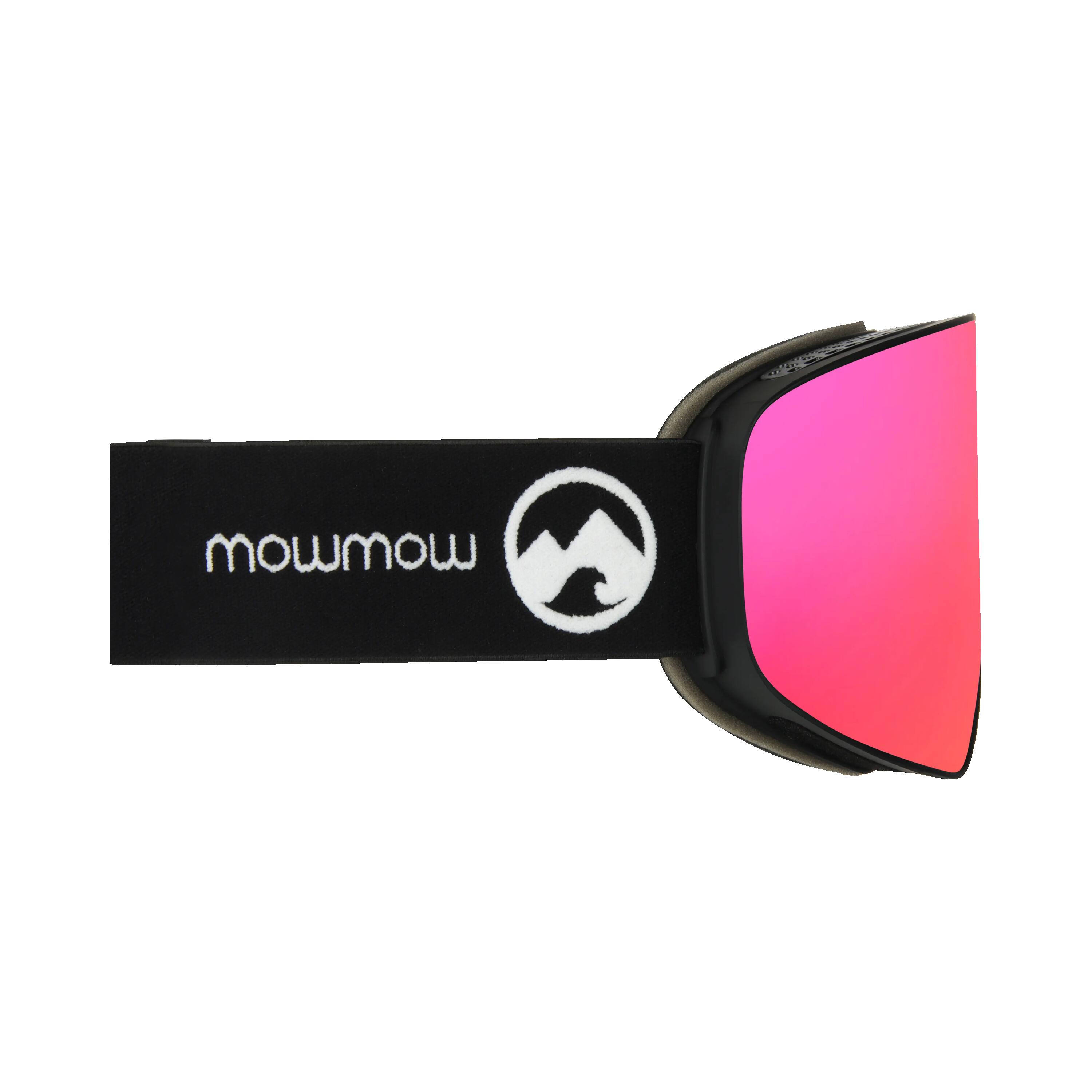 Masque de ski unisexe Stealth (Red | Black Strap) 3/4