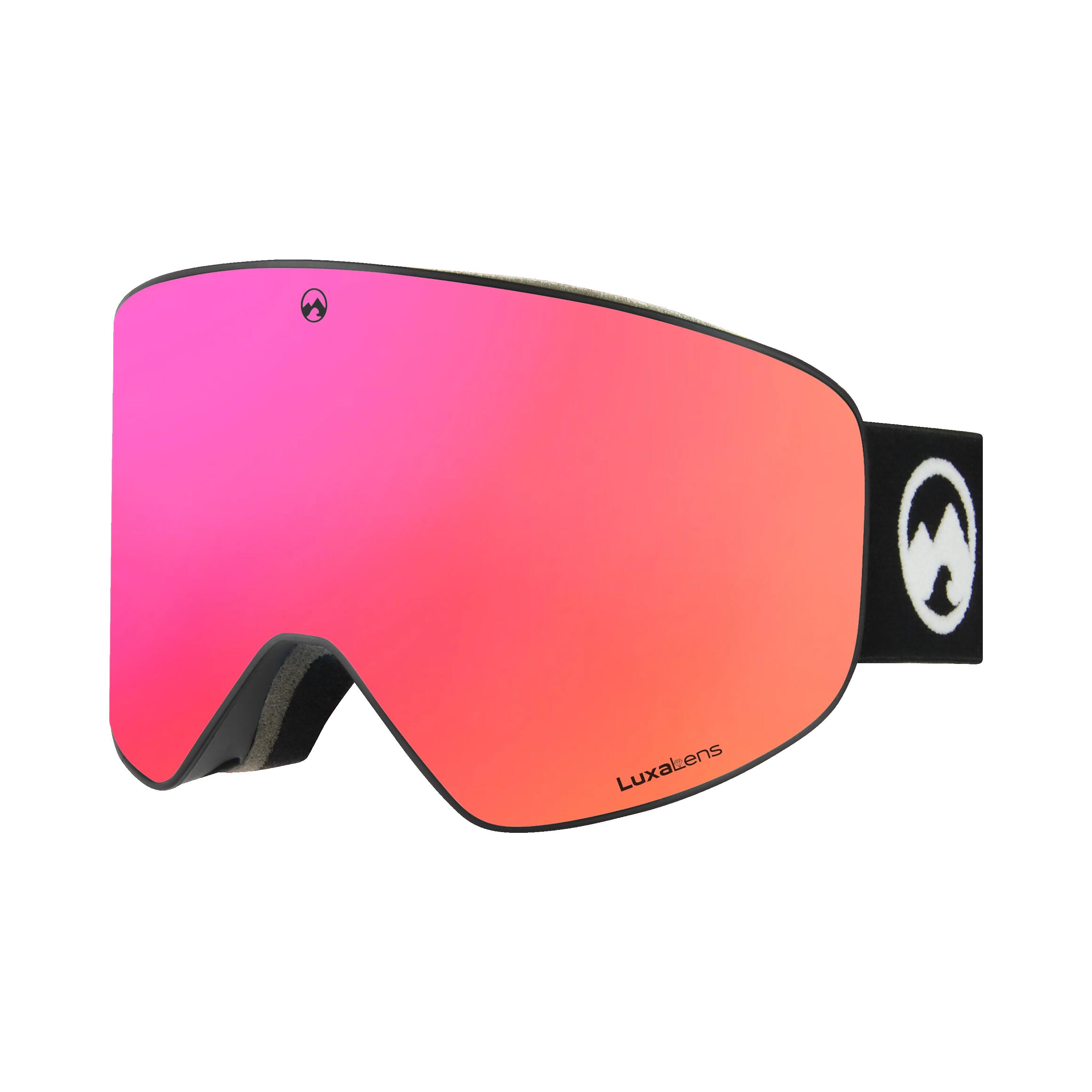 Masque de ski unisexe Stealth (Red | Black Strap) 2/4