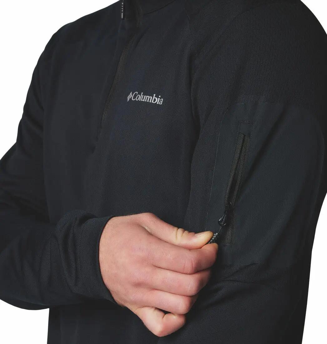 Camiseta Columbia Tech 1/4 Zip Negra 6/6