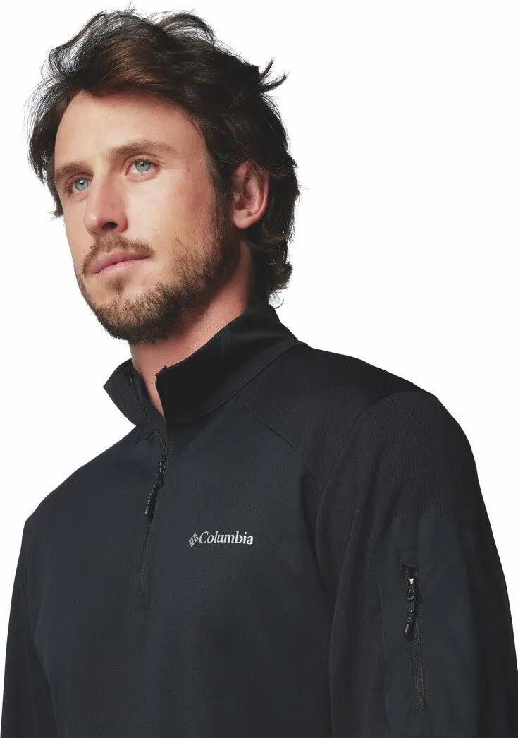 Camiseta Columbia Tech 1/4 Zip Negra 5/6