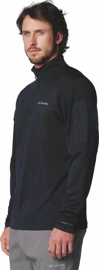 Camiseta Columbia Tech 1/4 Zip Negra 4/6