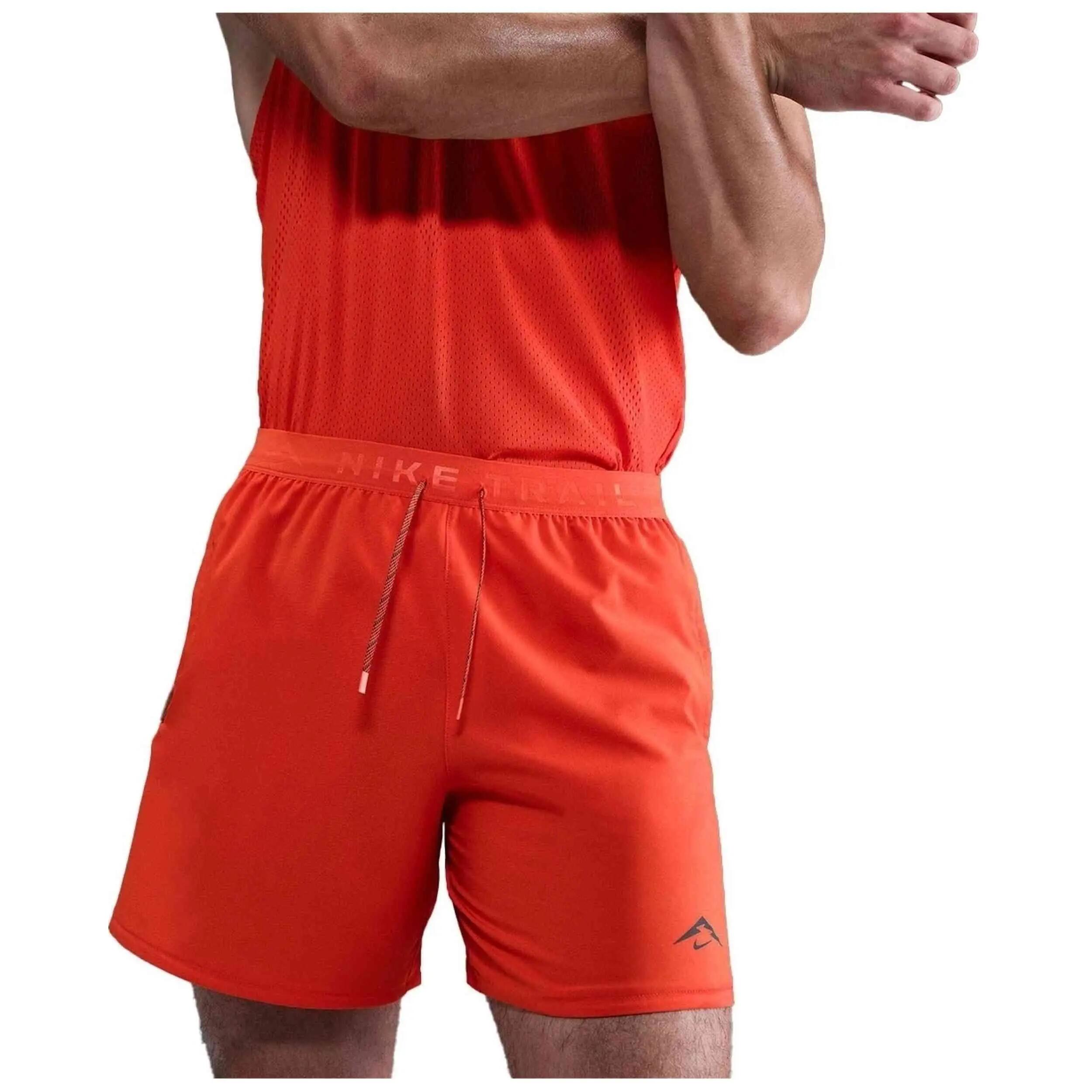 Short Nike modèle Dri-FIT Trail 6 Inch Brief-Lined Shorts "Picante Re pour homme 5/5