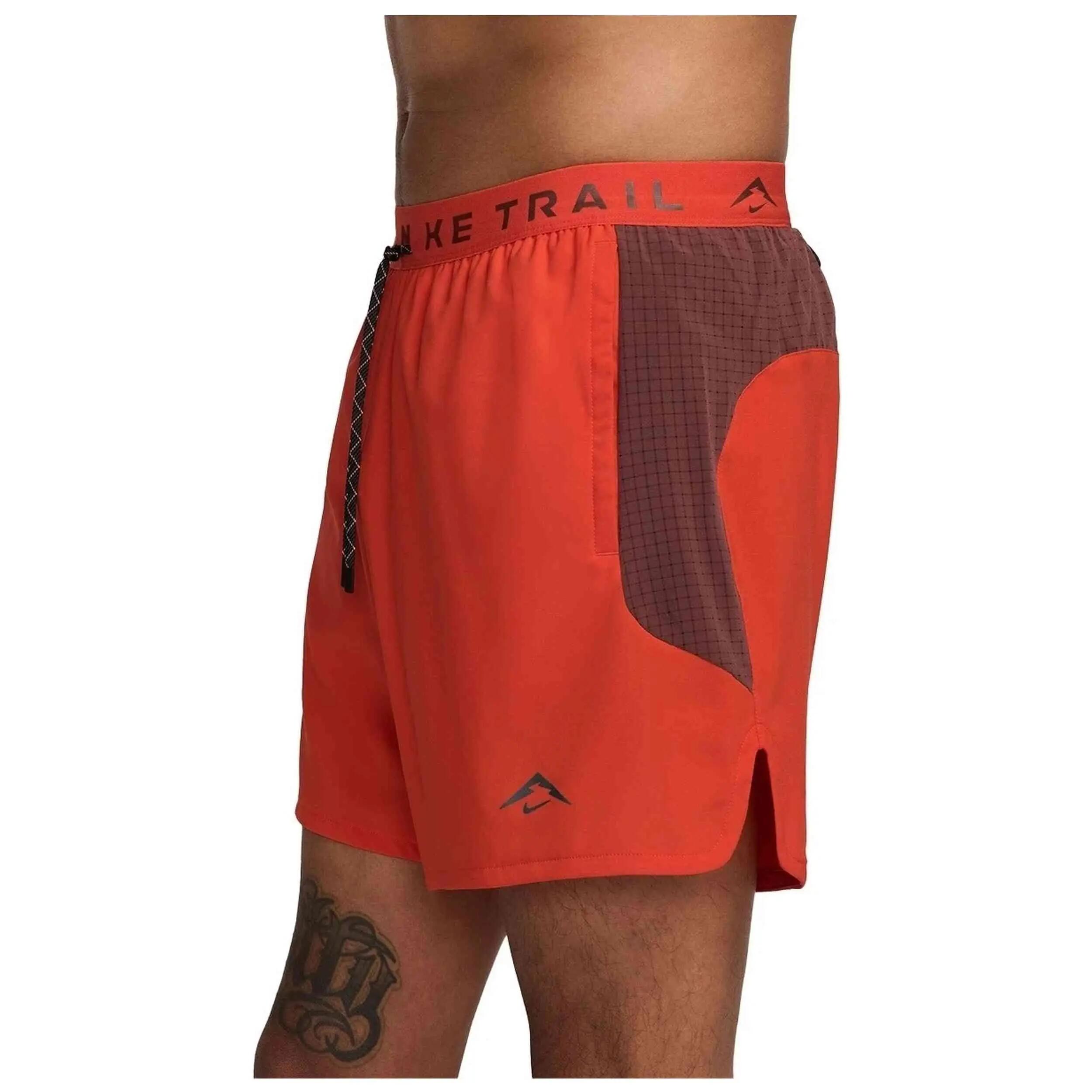 Short Nike modèle Dri-FIT Trail 6 Inch Brief-Lined Shorts "Picante Re pour homme 3/5