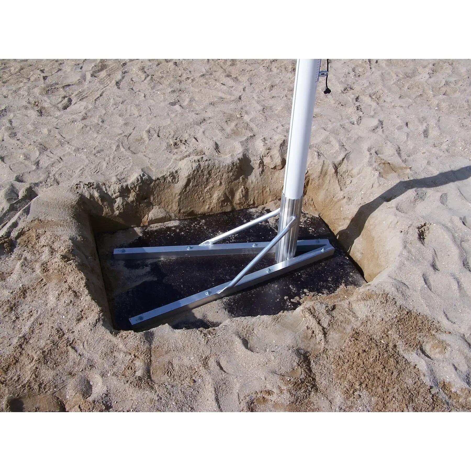Poteaux de beach volley Alu avec embase Sporti 2/2