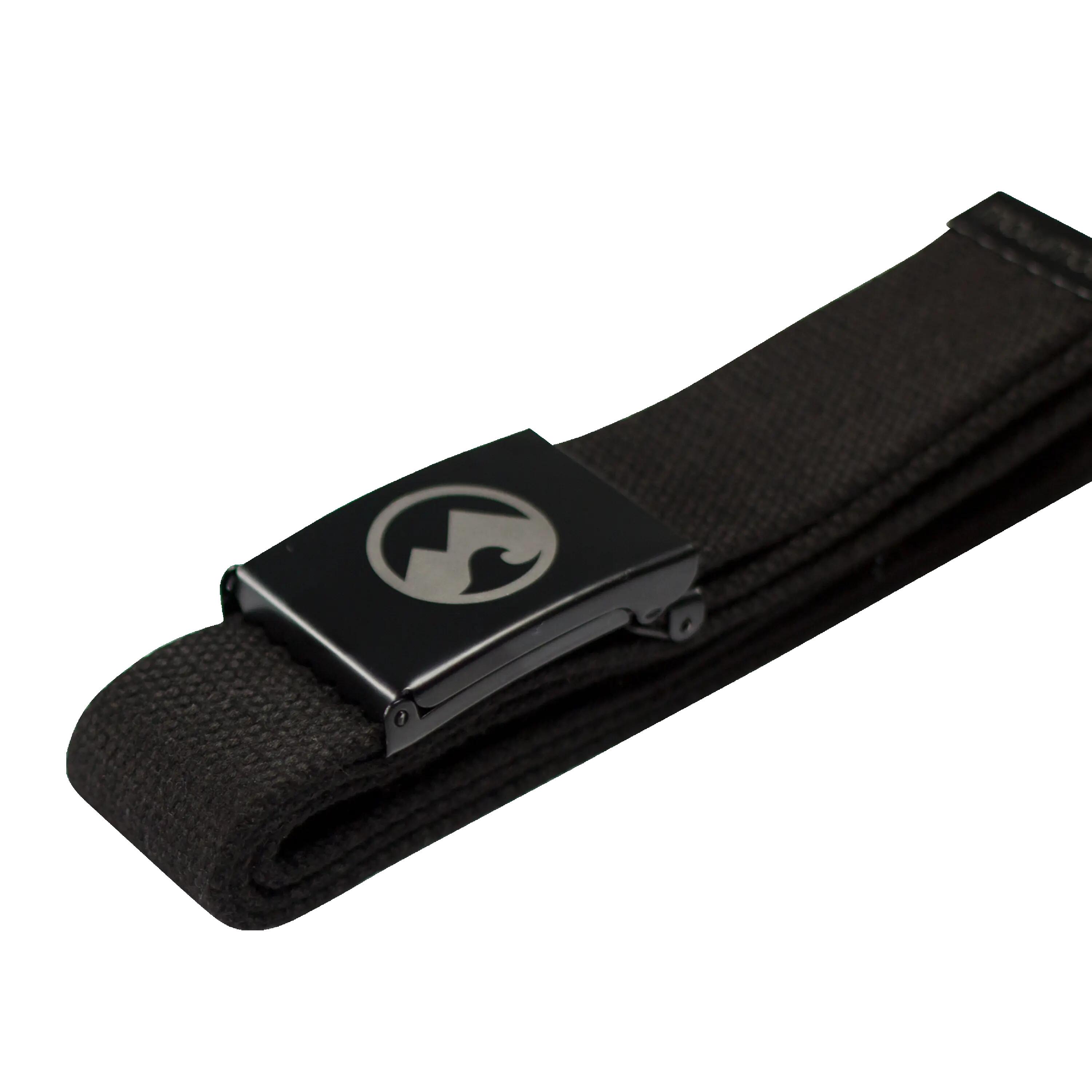 Ceinture unisexe Canvas - Atlas (Noir) 3/3