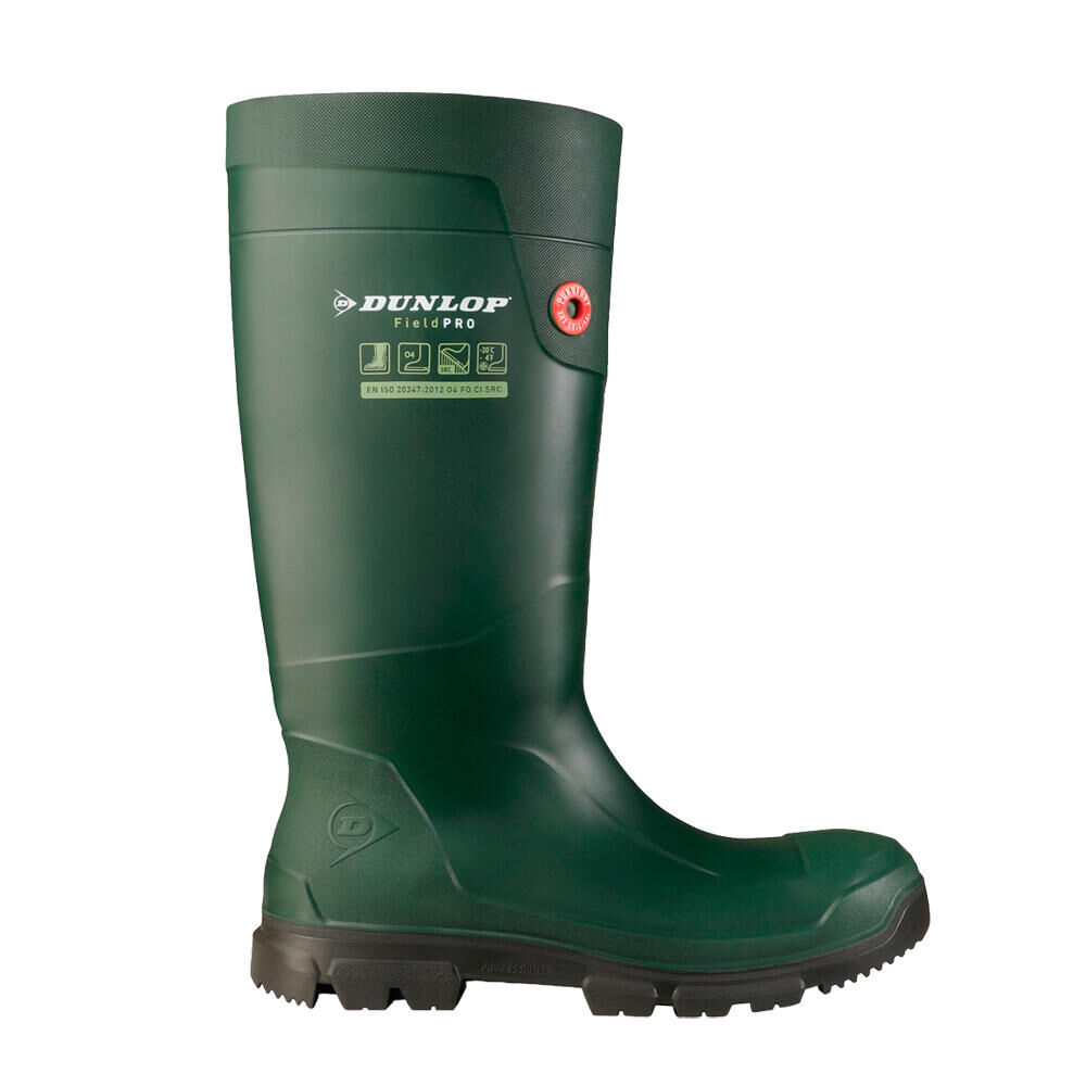 DUNLOP FieldPro Plain PU Wellingtons GREEN