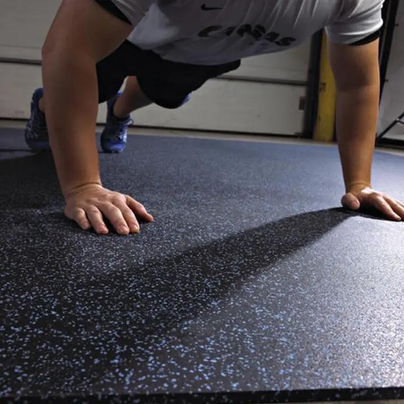 Piso de Ginásio em Borracha EPDM Azul 3mm 1 x 15m (15m²) 100% Reciclado 5/9