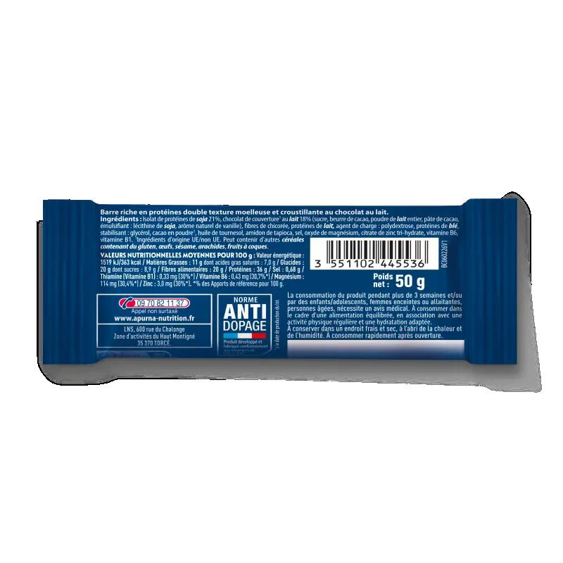 Barre Protéinée Bicouche Chocolat au Lait - 50g 2/2