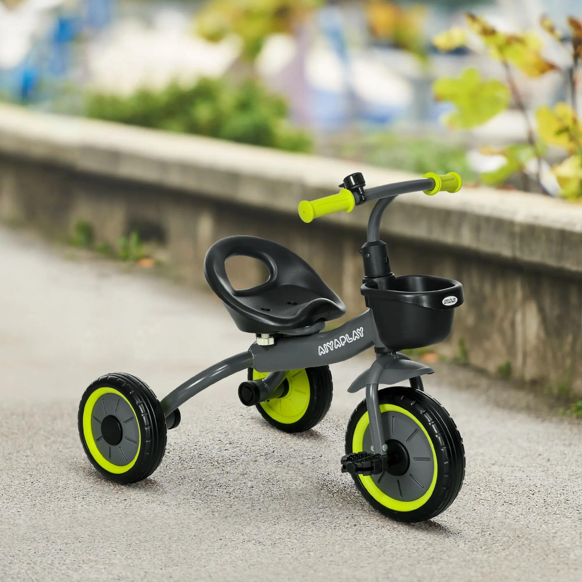 Tricycle enfant multi-équipé siège réglable métal 4/5