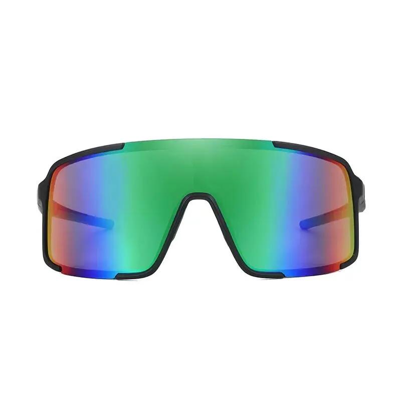 Occhiali da sole MEIJE Matte Black Green Revo 2/3