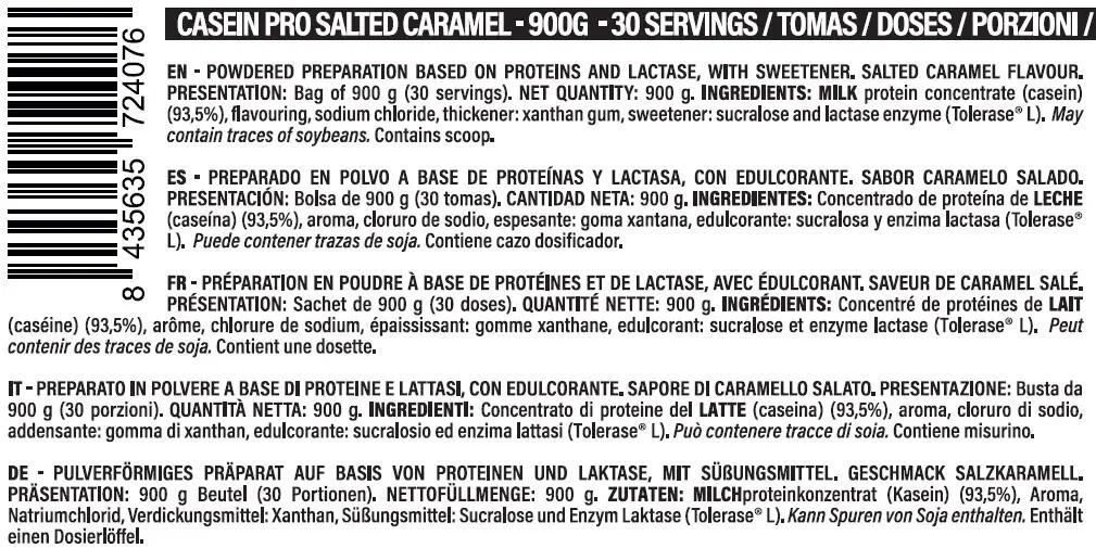 LIFE PRO CASEIN PRO 900G - Caseína Proteína de Liberación Lenta 2/3