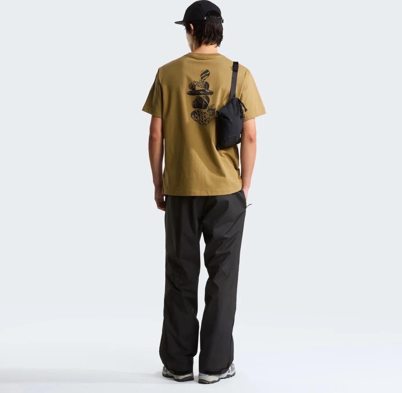 Camiseta The North Face Stones para hombre, color caqui 3/5