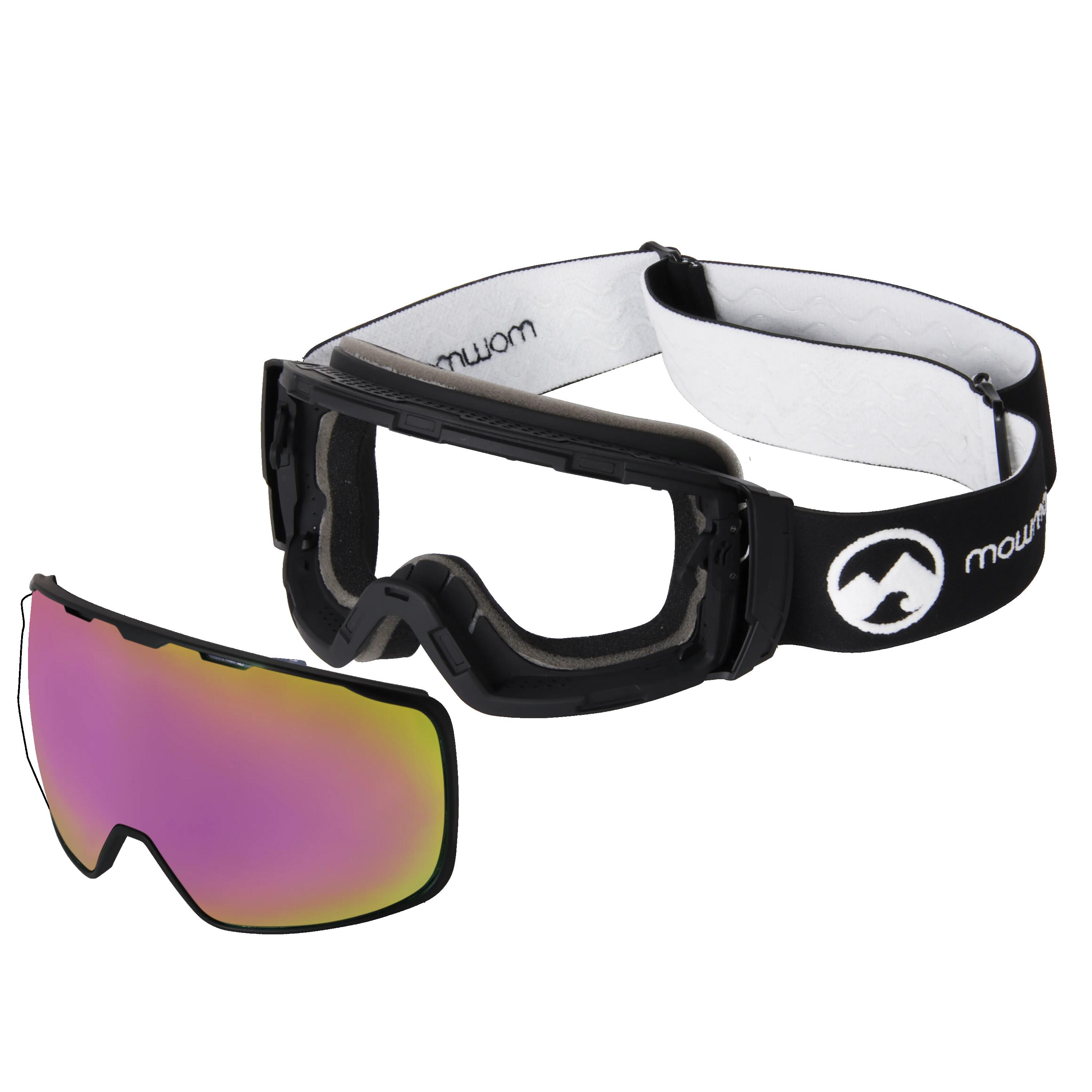 Masque de ski unisexe Icon (Black | Pink/Red) 6/7