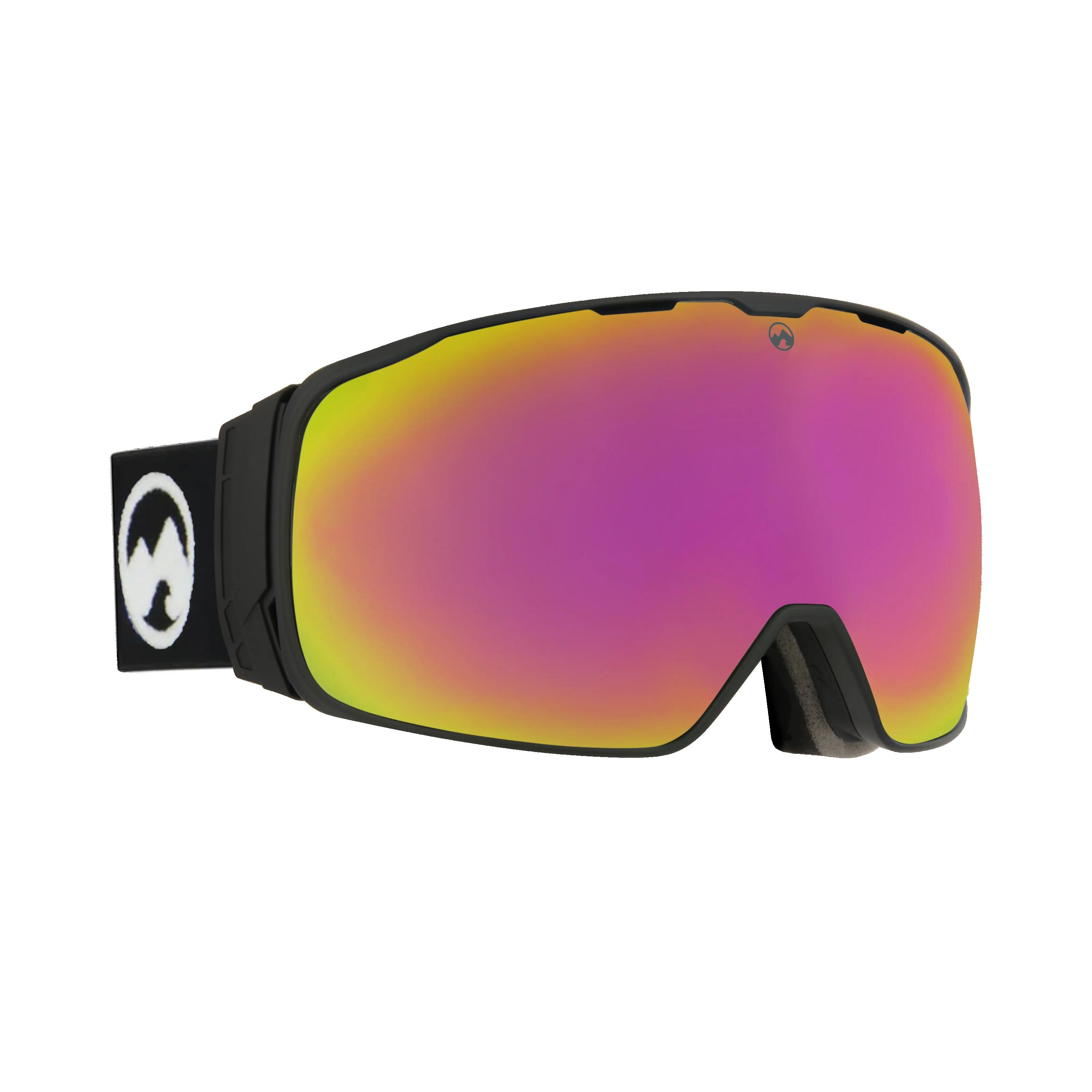 Masque de ski unisexe Icon (Black | Pink/Red) 2/7