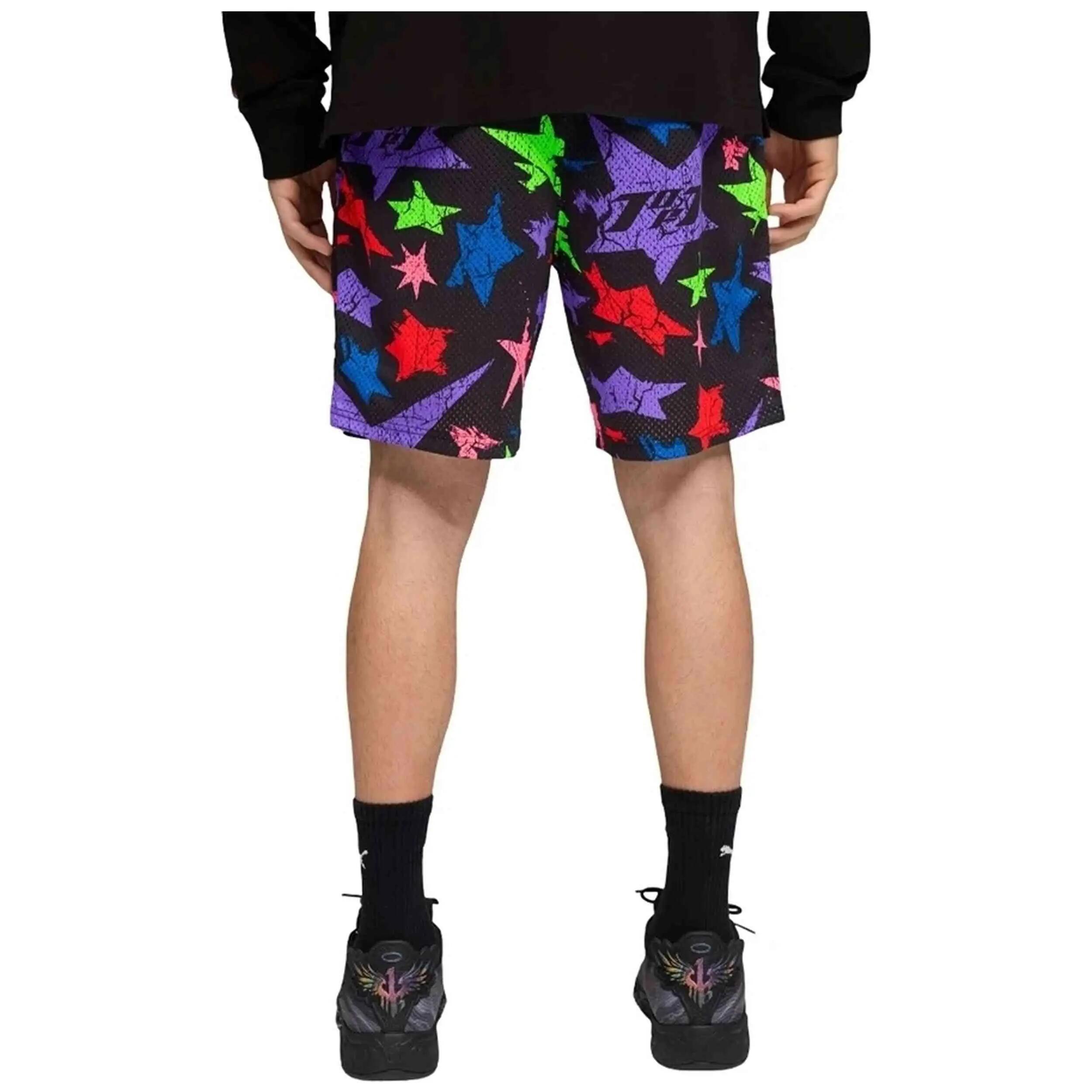 Short Puma modèle Short 7" Puma X LaMelo Star Vision AOP "Black-AOP" pour homme 2/5