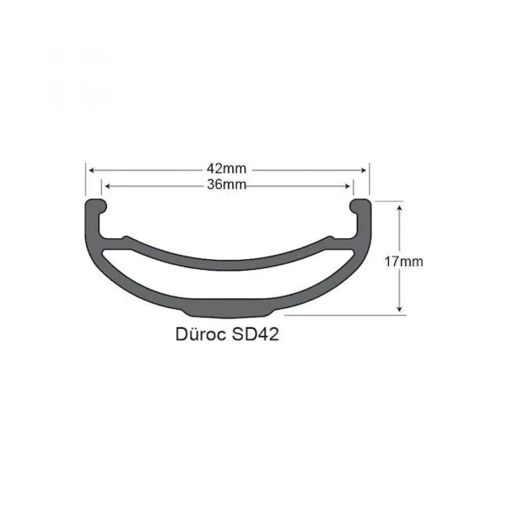 Sunringlé jante Sunringle Duroc SD42 27,5 28 trous Noir Noir 2/2