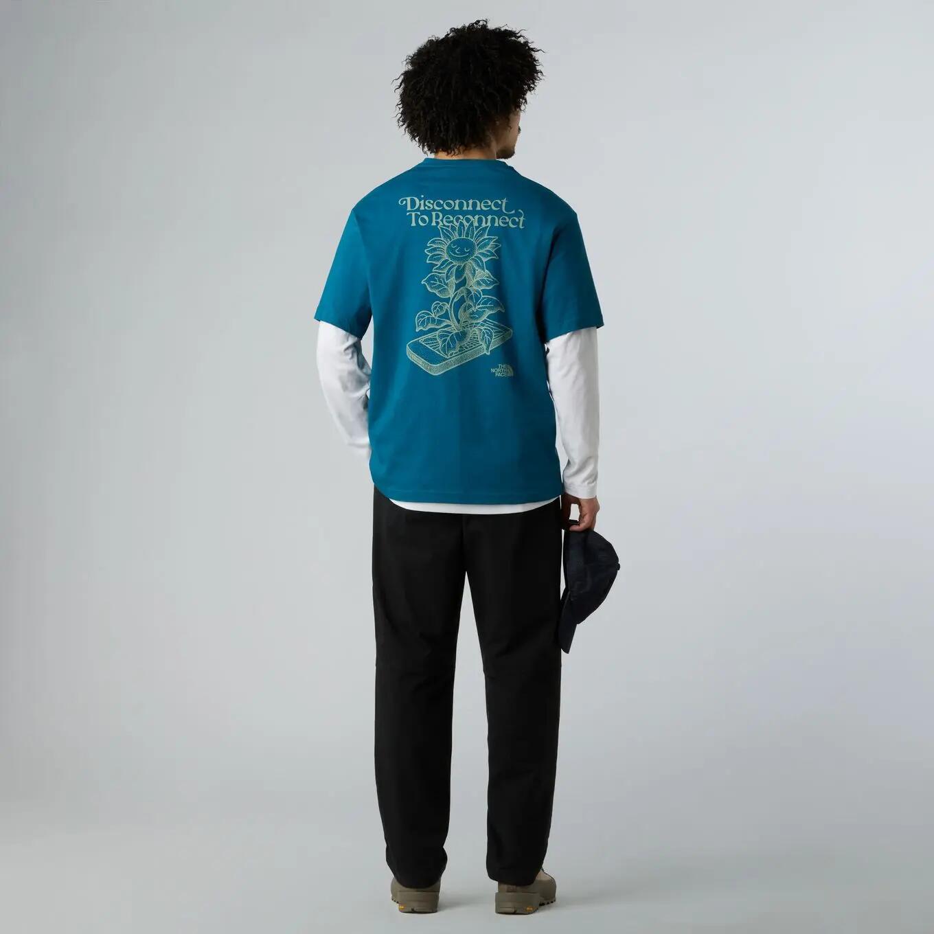 T-Shirt The North Face Connect Graphic Bleu Unisexe 5/5