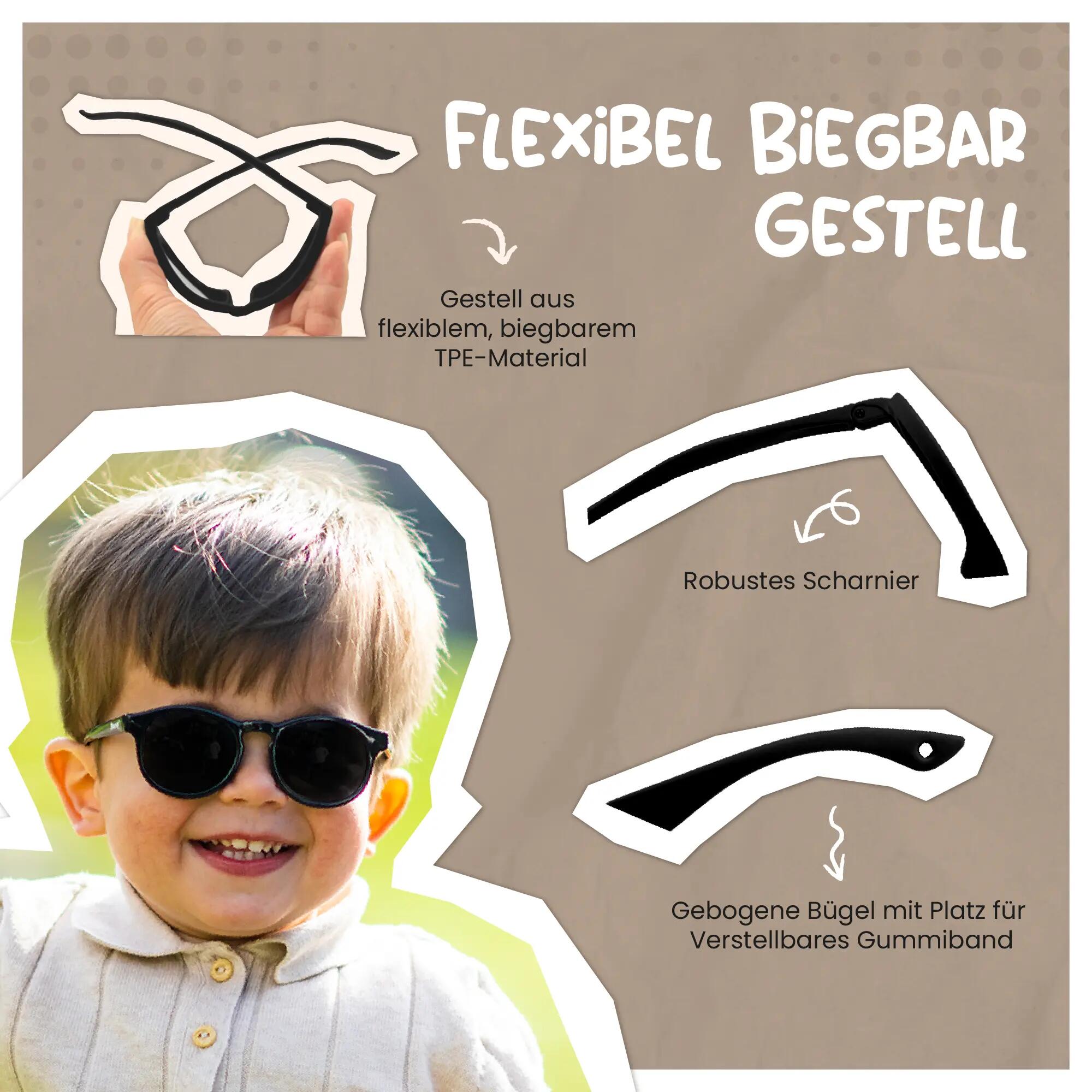 Kids' Sunglasses Bowi Blue 1-3 years 5/6