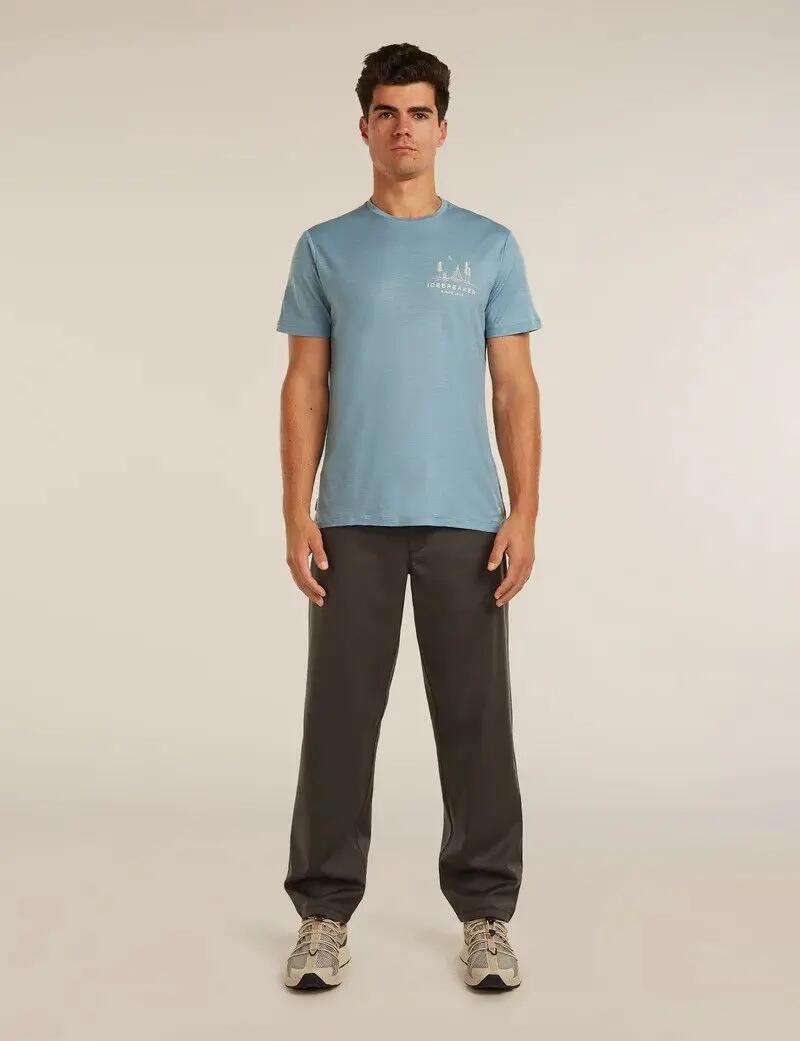 Icebreaker 150 Tech Lite Tee "Peaceful Pass" – Blau – Herren-T-Shirt 3/3