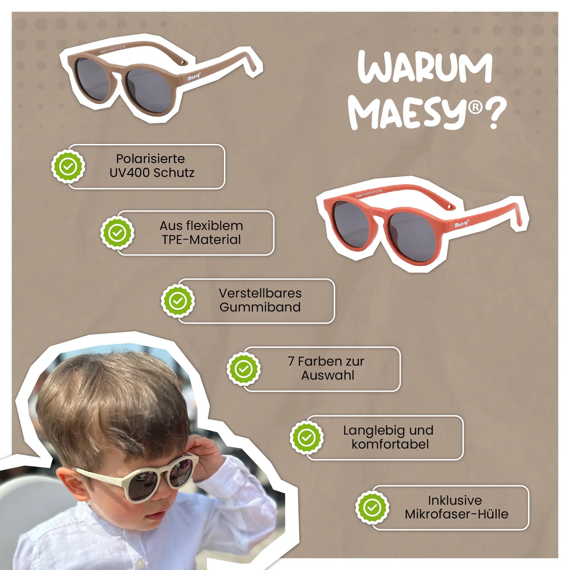 Lunettes de soleil enfant Bowi Black 1-3 ans 6/6