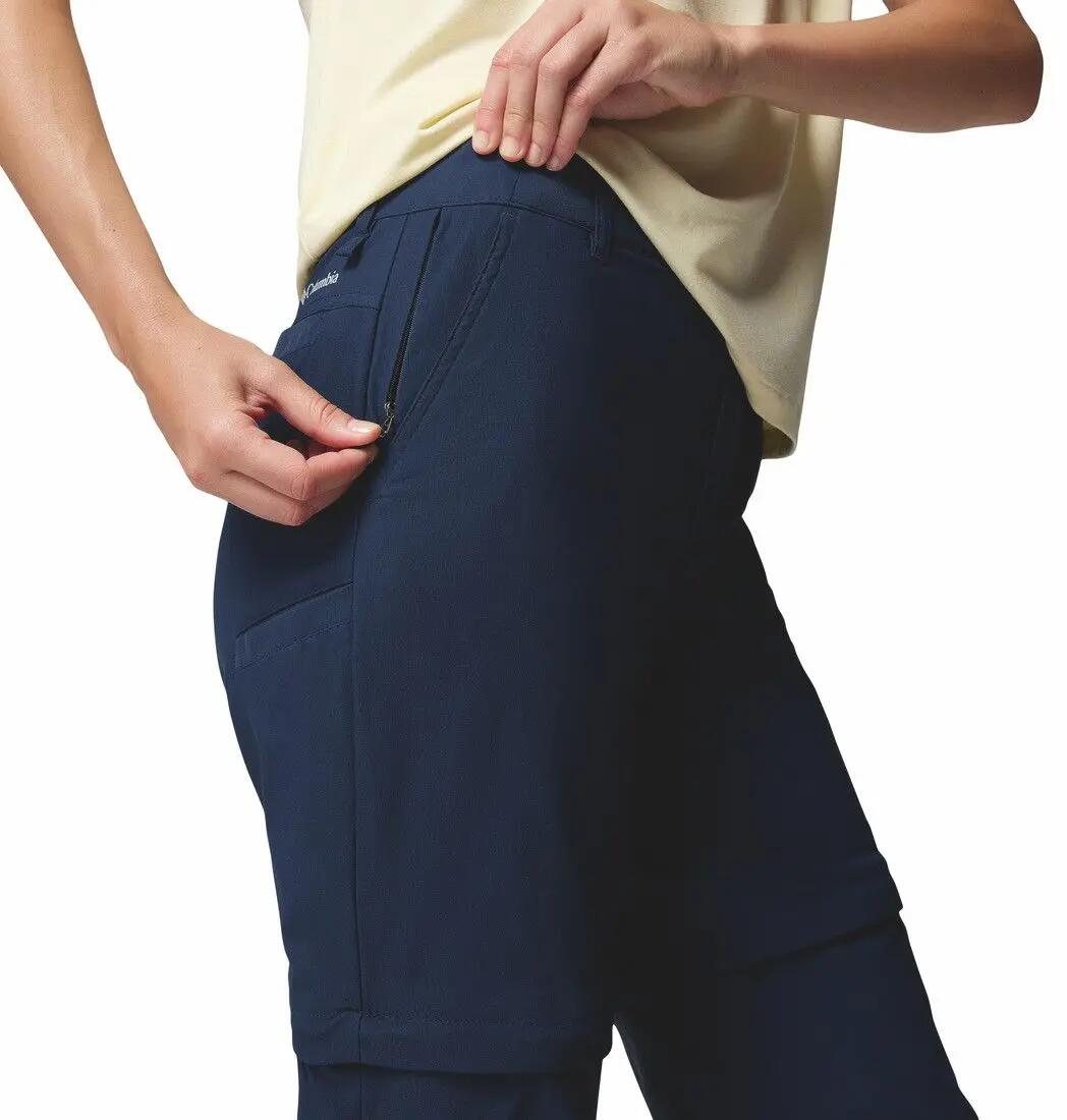 Dames Columbia Leslie Falls Wide Blue Convertible Pant 5/5