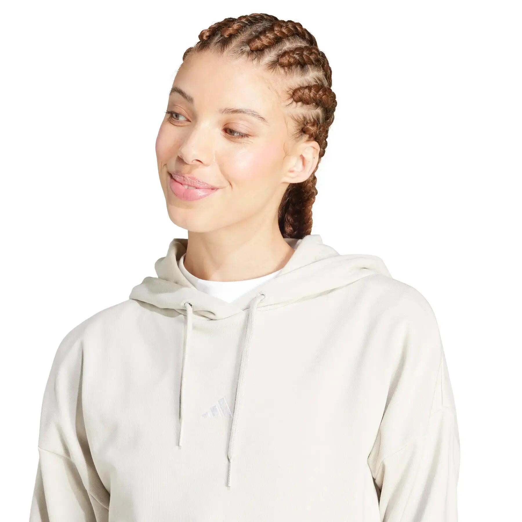 Sweatshirt com capuz - Senhora - Adidas Essentials - Bege 5/7