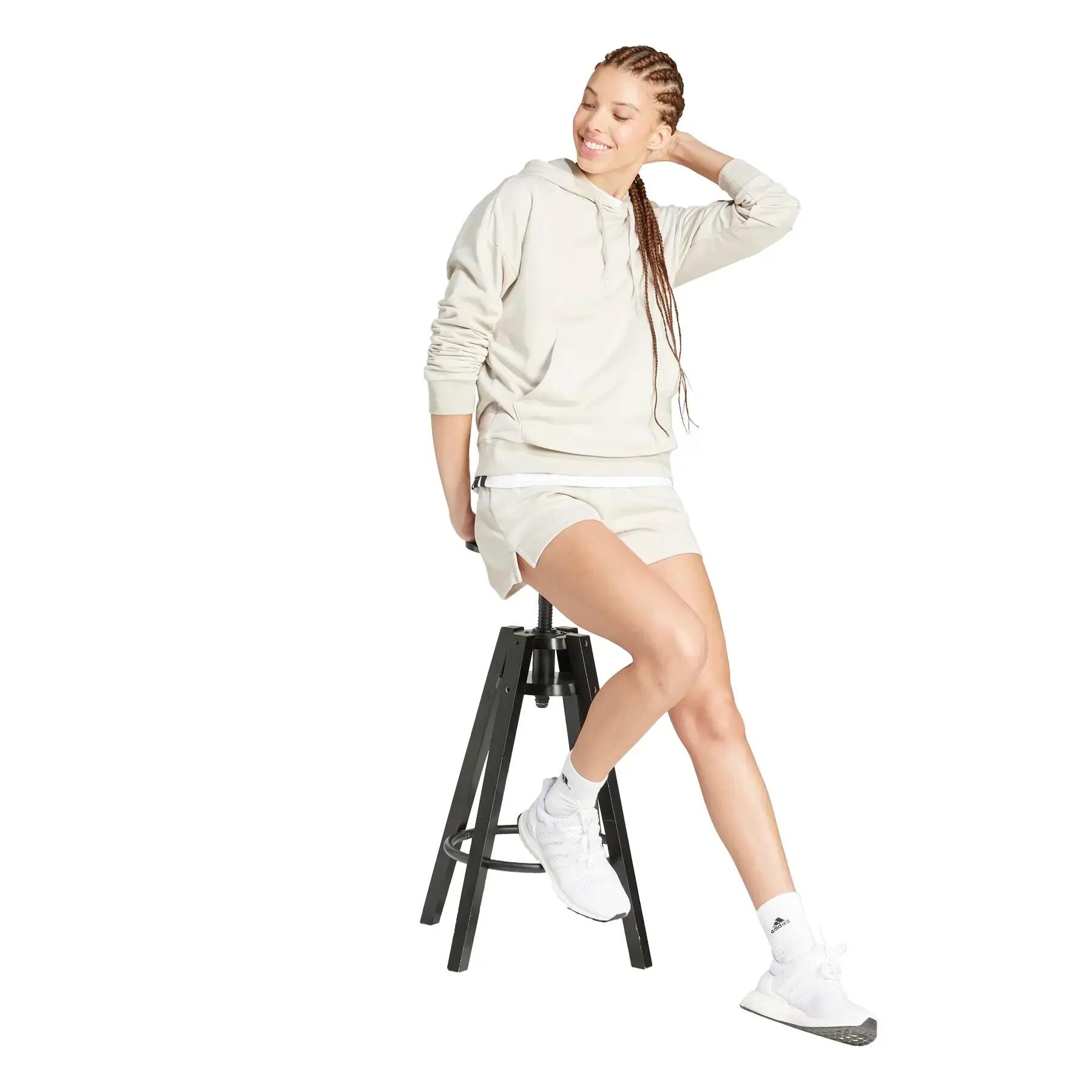 Sweatshirt com capuz - Senhora - Adidas Essentials - Bege 3/7