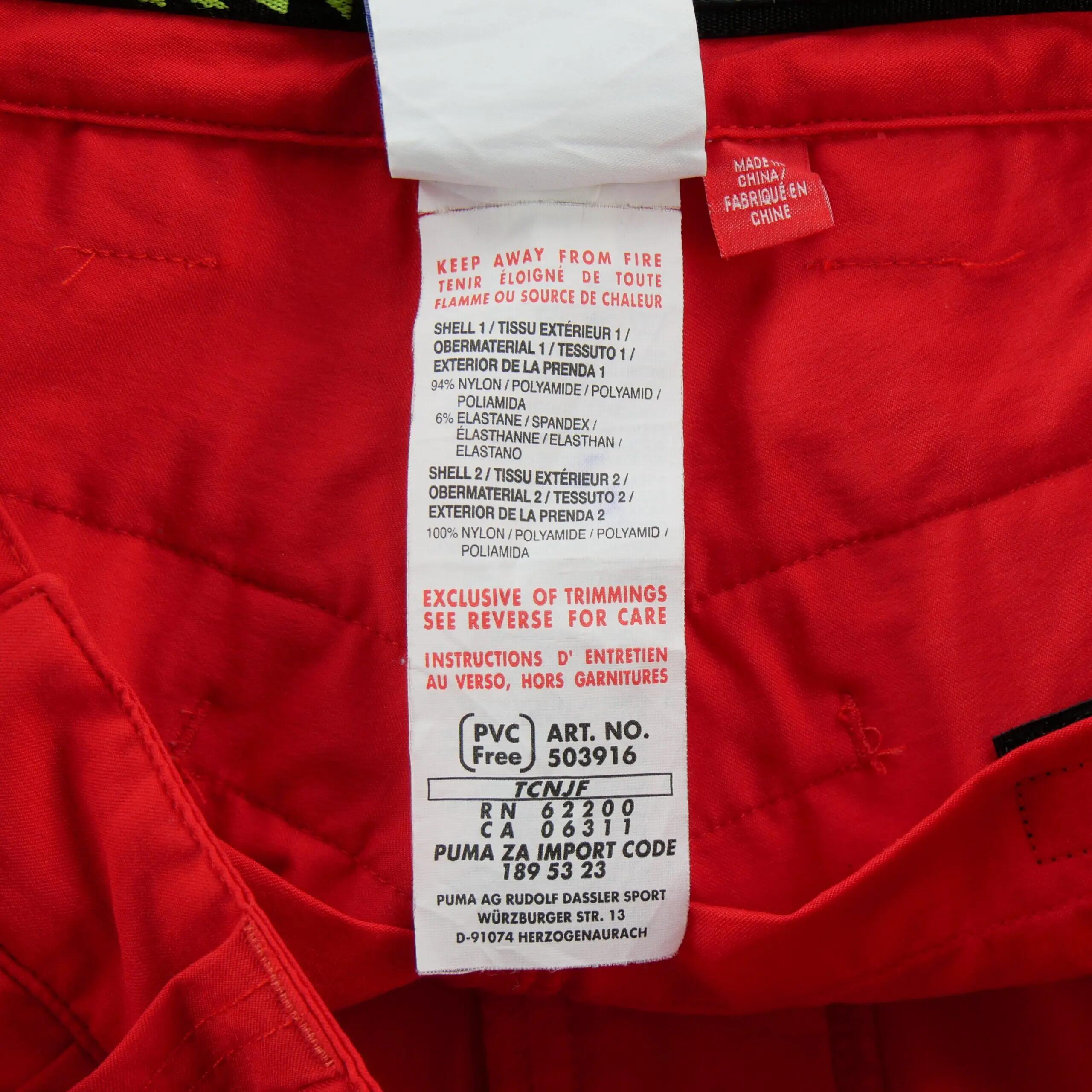 Refurbished - Herren Hose Performance Pants Rot - In gutem Zustand 6/6