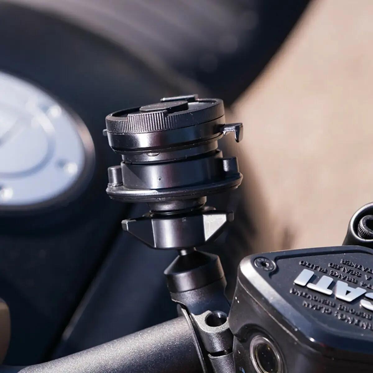 Supporto per smartphone da moto che assorbe le vibrazioni Tigra fit-clic néo 3/4