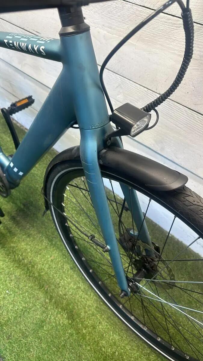 Second Life - Gereviseerd Tenways electric stadsfiets bike 420Wh, blauw 5/7
